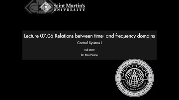 07.06 Relations between time- and frequency domains