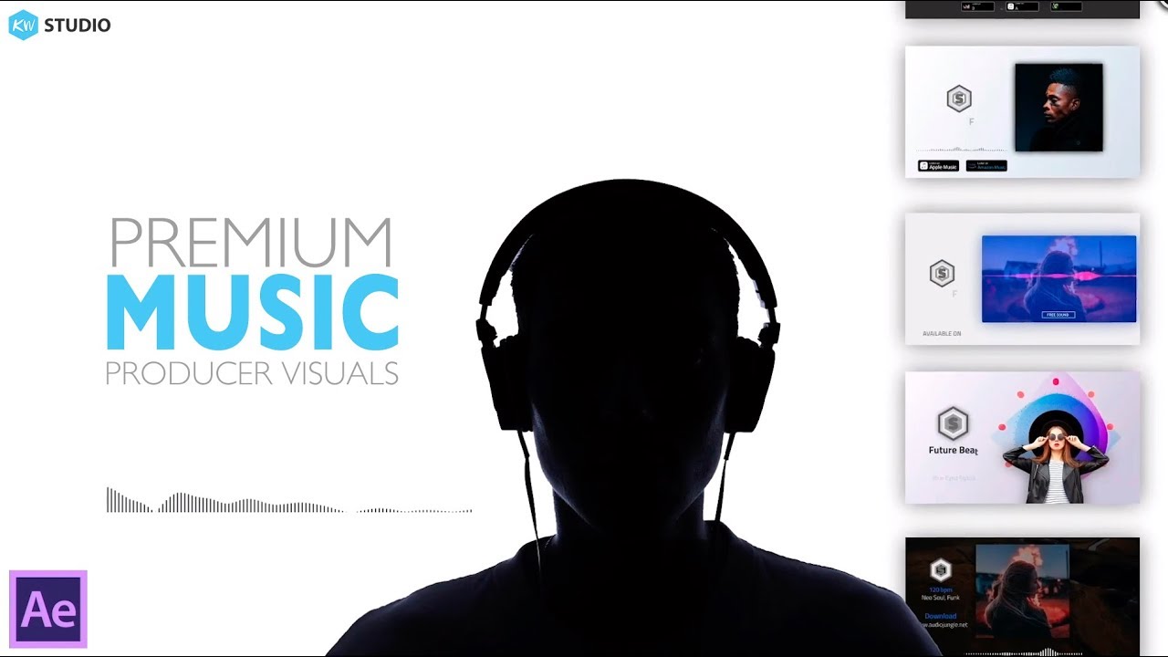 Professional Music Producer Visual Media | Music Video Graphics Showreel By KW Studio UK 🎧