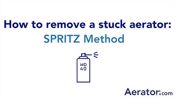 How To Remove Your Stuck Sink Aerator with WD-40 | Remove Your Aerator with the Spritz Method