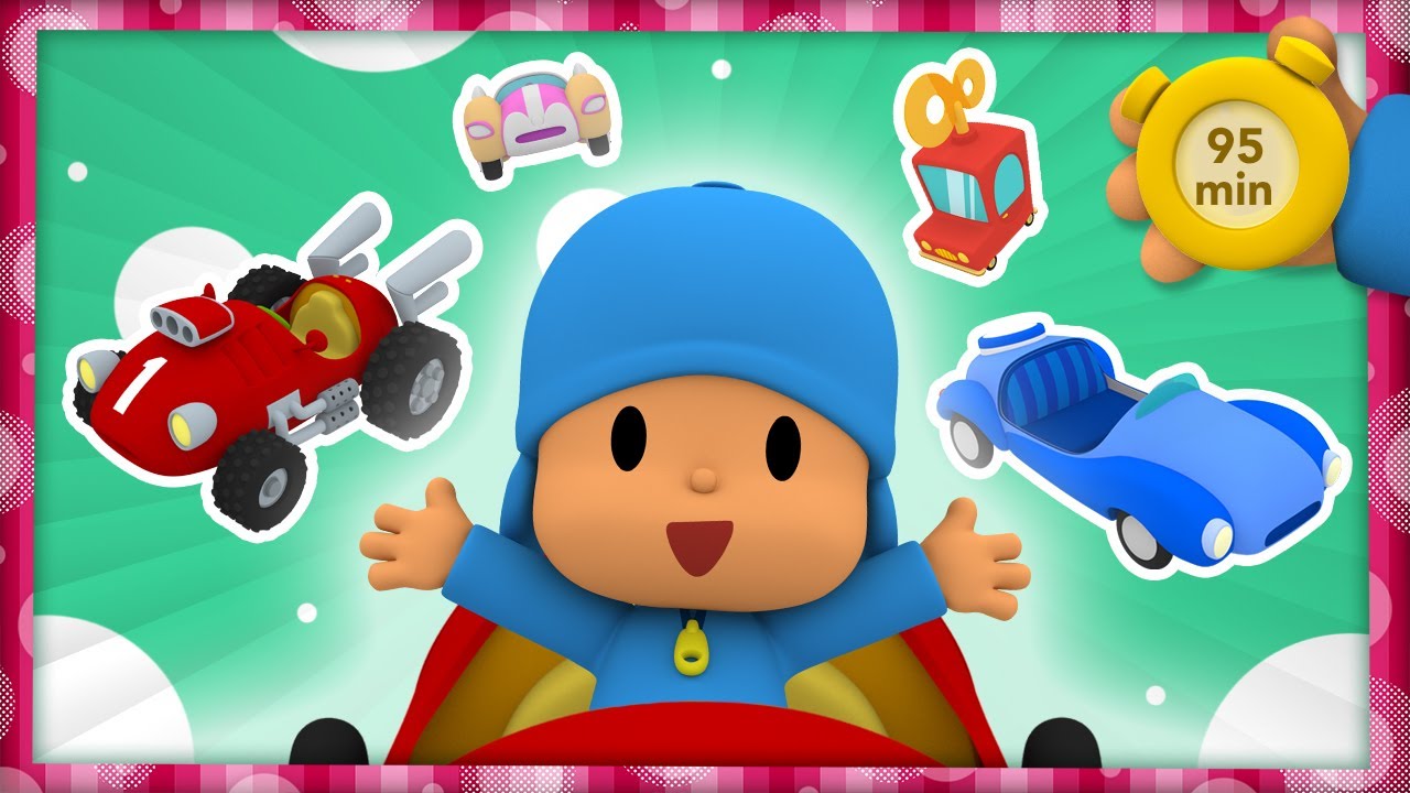 🚗 POCOYO em PORTUGUÊS do BRASIL - Corridas de carros [126 min]