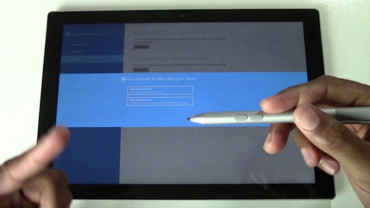 Surface Pro 18 - How to Reset Back to Factory Settings​​​  H18TechVideos​​​