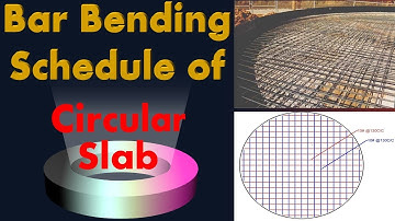Bar Bending Schedule of Circular Slab / Footing  BY CIVIL GURUJI