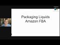 Amazon FBA - Sealing up Liquids - Beginner's Overview