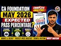 CA Foundation May 2026 Pass percentage | Complete Analysis