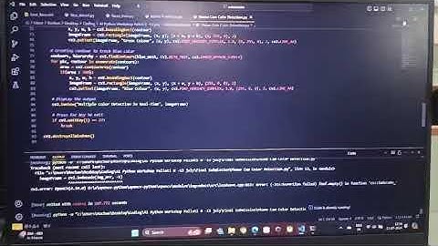 Smart RGB color detector using  Computer Vision AI&ML OpenCV