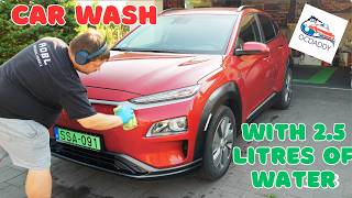 How to wash your car with only 2.5 litres of water