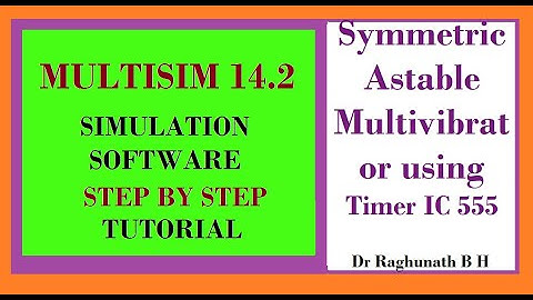 symmetric Astable Multivibrator Using Timer IC 555   Multisim simulation