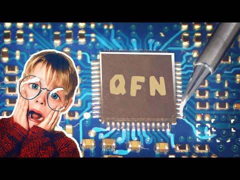 Видео: Как паять qfn микросхему  легко! решения и советы