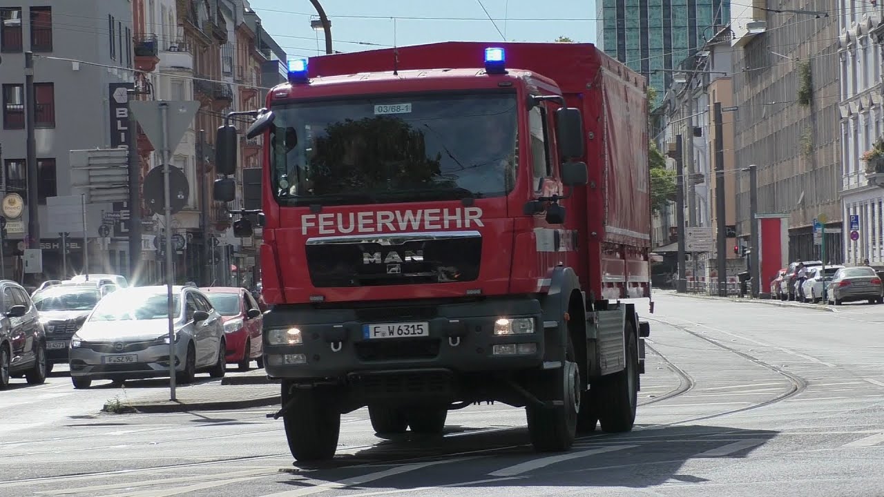 Feurwehr, rettungsdienst nach viele einsatzen in Frankfurt und Umgebung