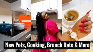 Weekend Vlog | New Pots, Cook With Me, Brunch Date, Seeing Family & Spa Visit