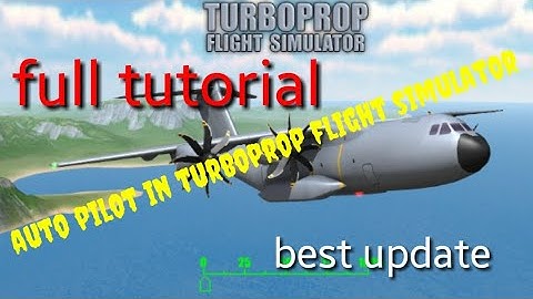 How to use autopilot in turboprop flight simulator