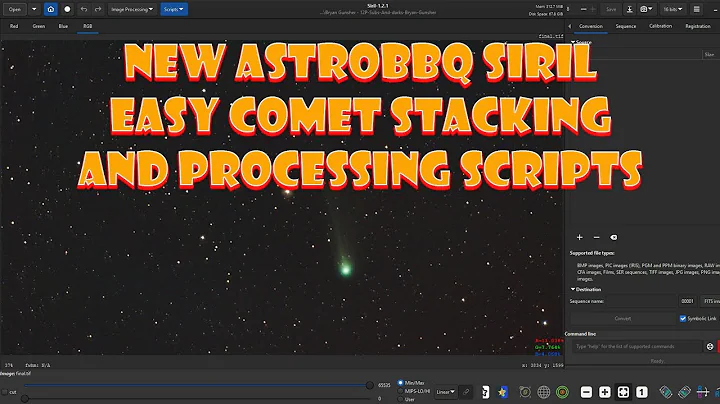 AstroBBQ Comet Stacking and Processing Scripts for Siril