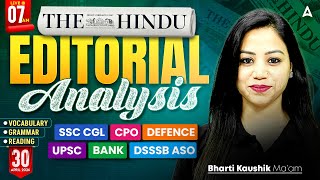 The Hindu Analysis | 30th April 2026 | The Hindu Newspaper Analysis Today | By Bharti Mam