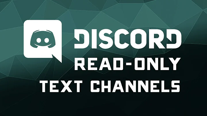 How to Create "Read Only" text channels on Discord - Updated 2018 Tutorial