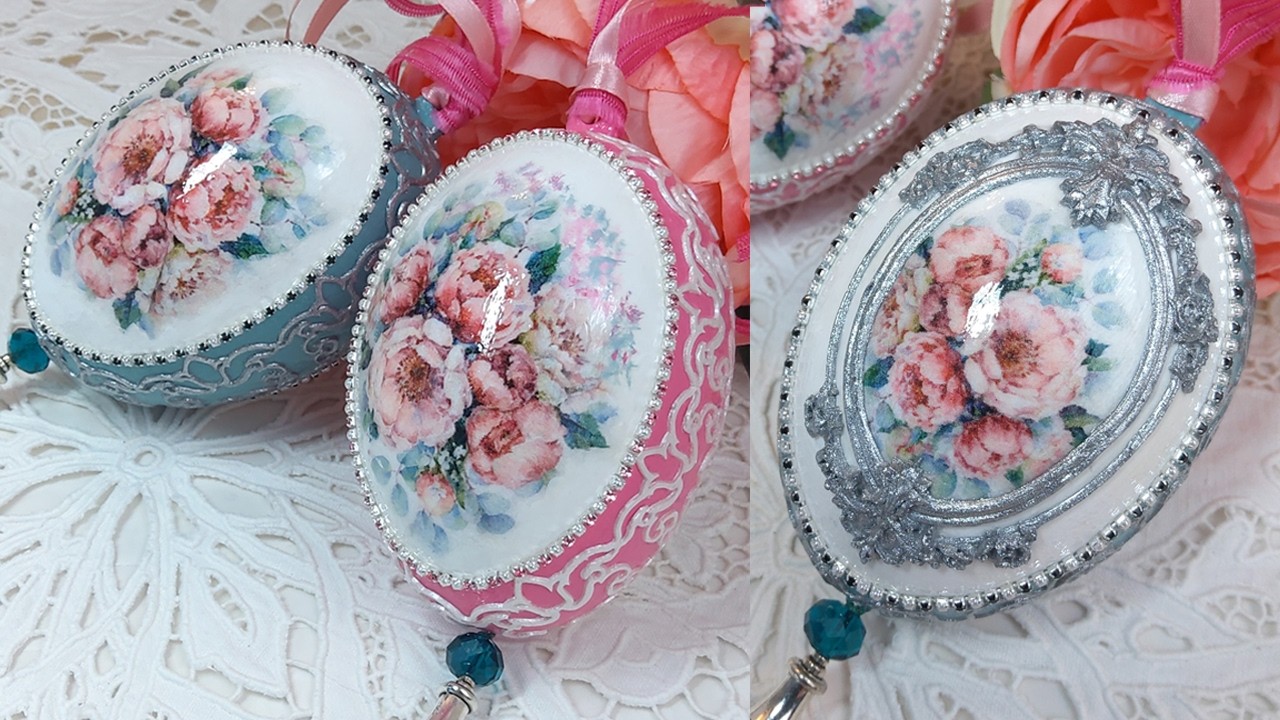 Поделки своими руками: украшение пасхальных яиц 🐣 Гибкая моделирующая паста