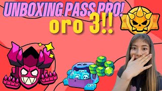 UMBOXING DEI PREMI DEL PASS PRO E ORO 3 NELLA CLASSIFICATA! - Brawl Stars ITA