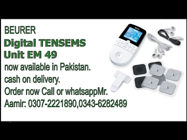 Beurer Pain Relief Digital TENS EMS EM49 Unboxing, Dual Channel Pulse  Massager