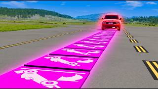 CARS vs 1, 5, 10 & 30 Gimmick Pads | BeamNG Drive screenshot 3