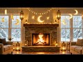أجواء رمضان 2026 الدافئة مع فوانيس ومدفأة حطب Ramadan Fireplace 4K Screensaver 2026