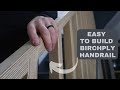 Easy diy plywood handrail for our staircase  gideon made it  ep 17