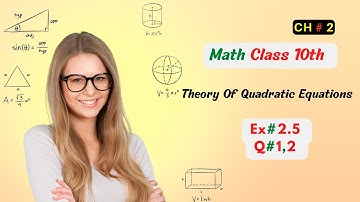 Quadratic Equations Class 10 Math Chapter 2 Exercise 2.5 Question no 1 and 2 | Math instruction