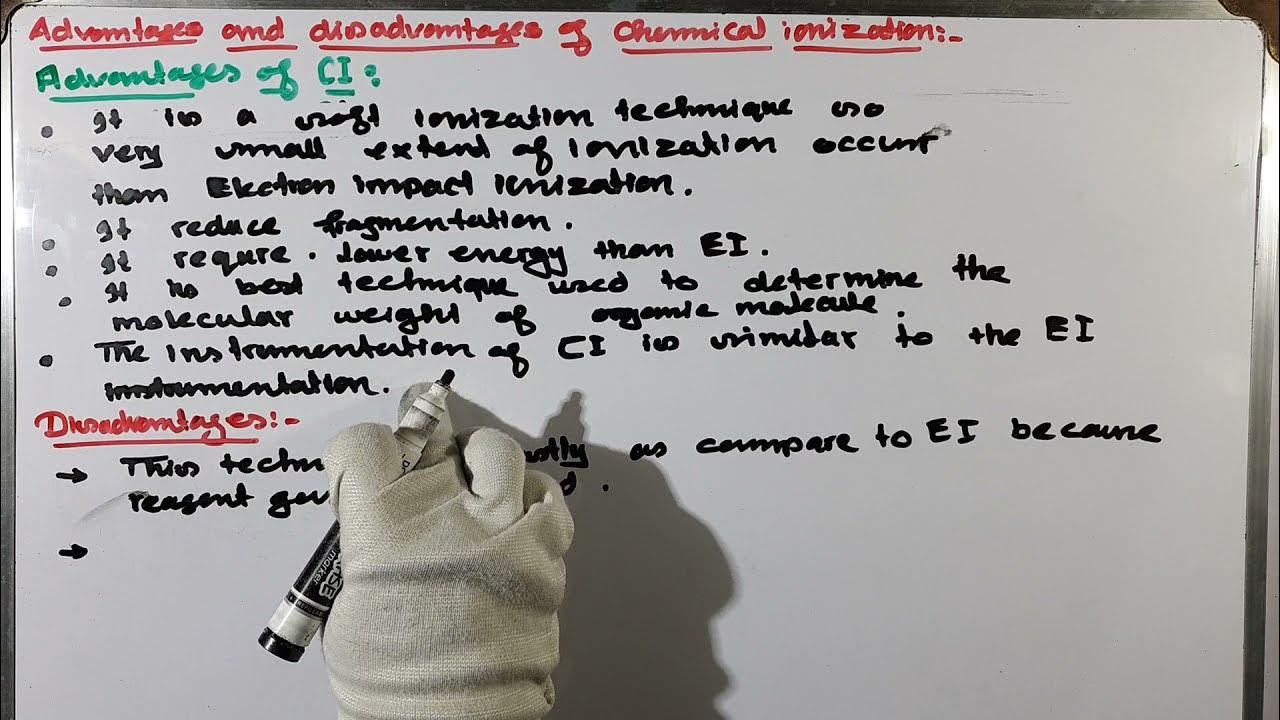 Part4. Ionization techniques in mass spectrometry Advantages