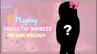 Playing Dress To Impress💖 | *50 SUBS SPECIAL!* | Feline Plays✨