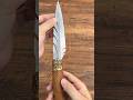 Handmade Feather Knife Detail