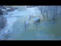На Урале в -31С произошло наводнение