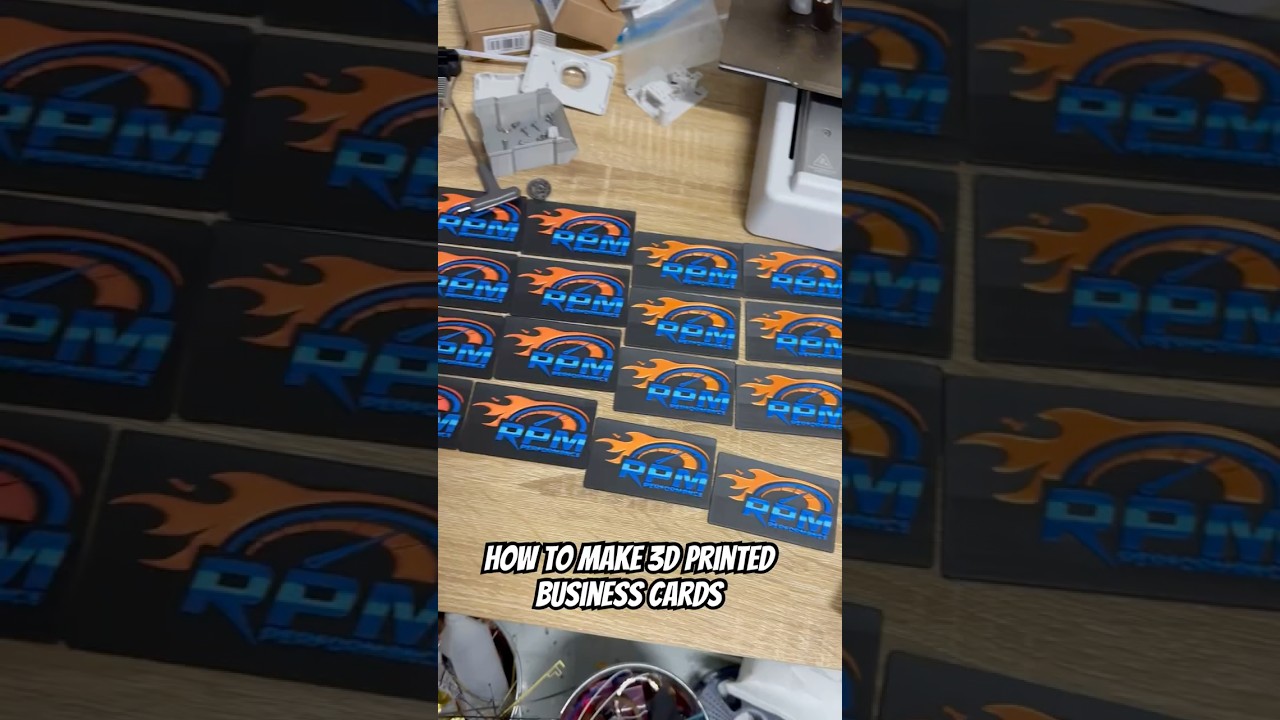 How to make 3d printed business cards! 