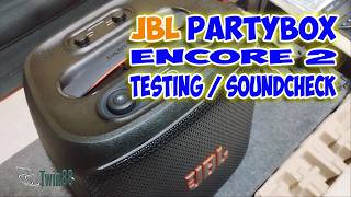 JBL Partybox Encore 2 Bluetooth Speaker Testing