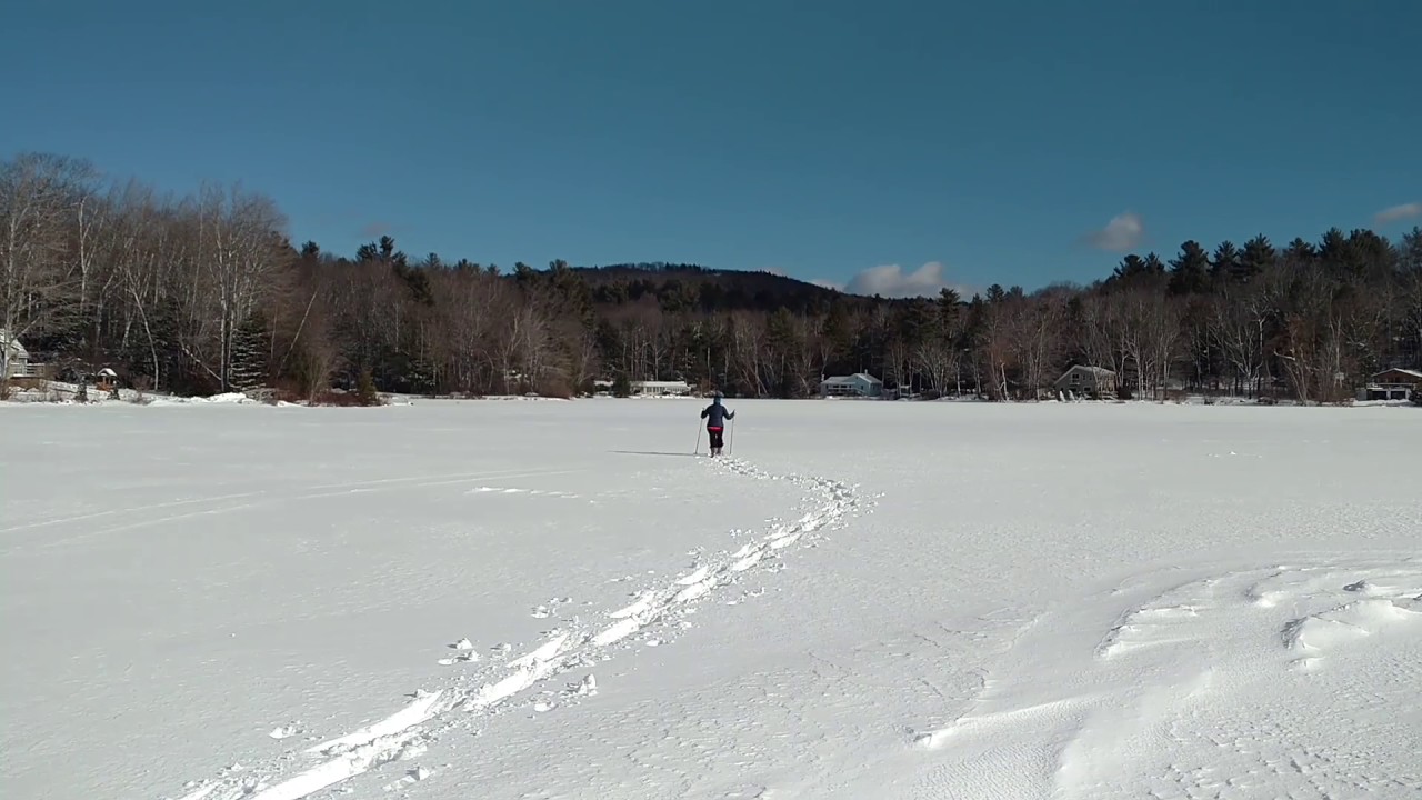 Mom snowshoeing YouTube