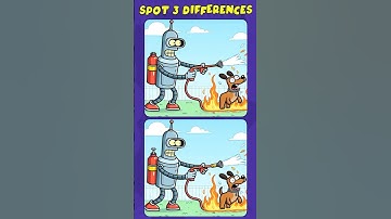 Find the differences: Can You Spot All 3 !? (A Bit Tricky) #spotthedifference #shorts #short