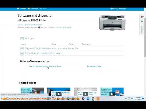 Download HP LaserJet P1007 Driver