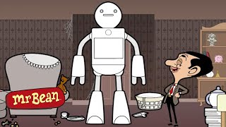 The Robot  Mr Bean And Teddy Cartoons