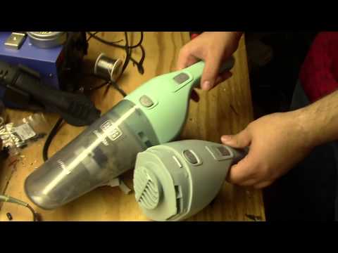 Fixing a defective Black and Decker hand held vacuum cleaner. 