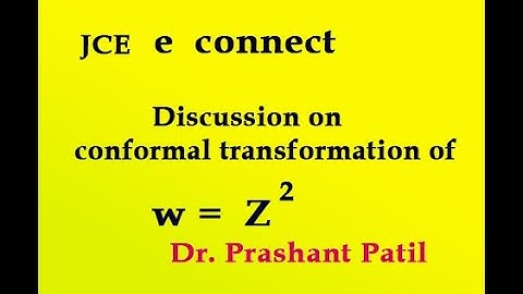 Discussion on conformal transformation of w= Z^2