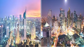 Jakarta vs Manila // Indonesia and Philippines Skyline 2020