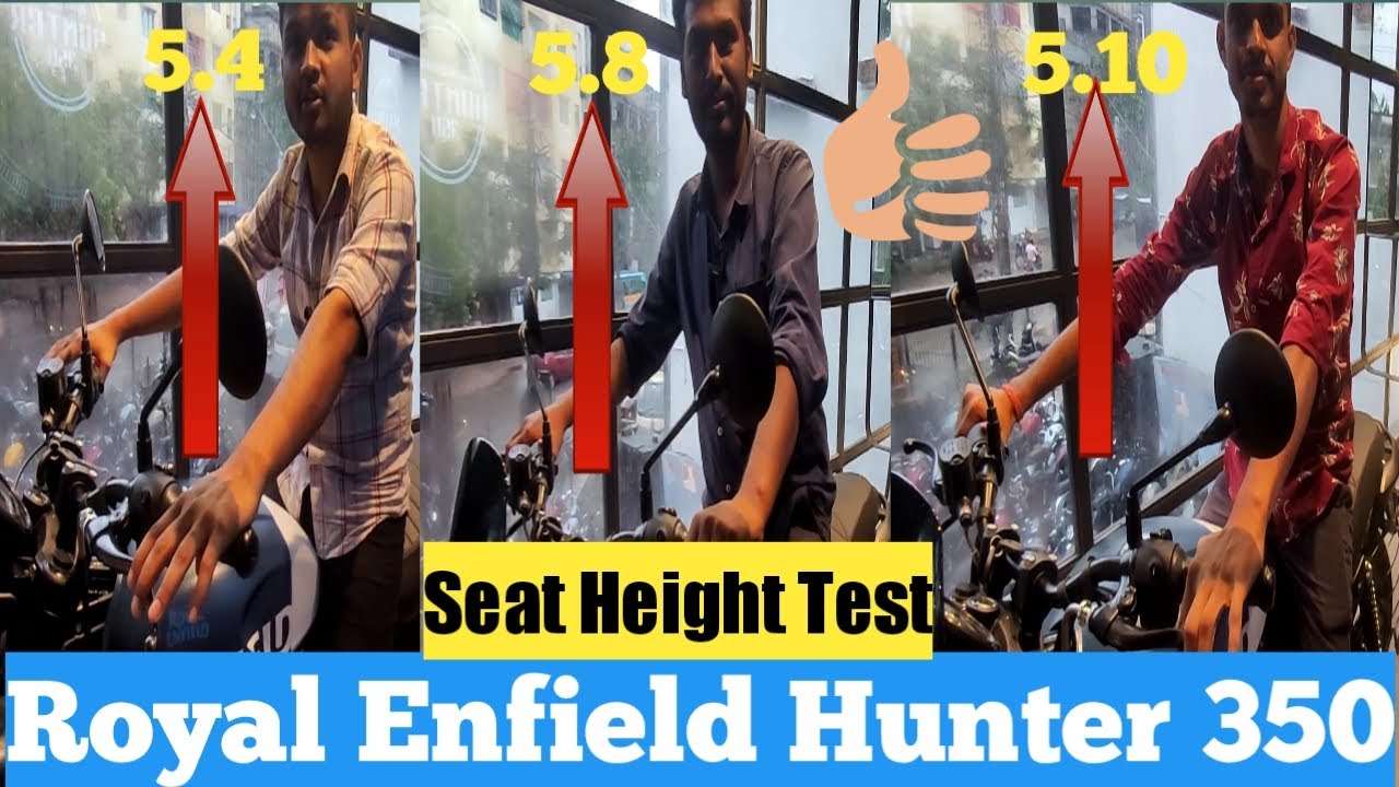 Royal Enfield Hunter 350 Seat HEIGHT Test Comfort For All Height