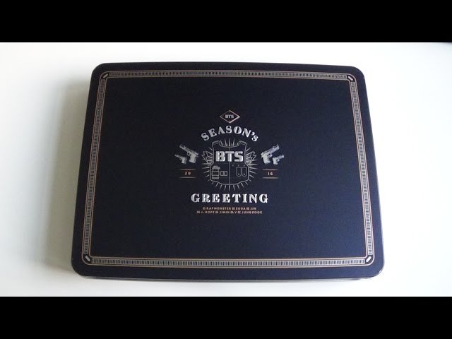 Unboxing BTS (Bangtan Boys) 방탄소년단 2016 Season's Greeting ...