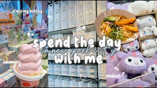 a day in new york city🍦🖇️ koreatown, what i eat, cute stores, groceries, haul, organizing