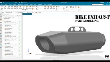 BIKE EXHAUST || EXHAUST || PART MODELING || NX SIEMENS