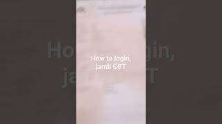 JAMB CBT, CARA login dan memulai ujian