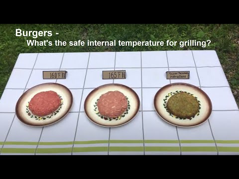 Video: Teen watter temperatuur word hamburger klaargemaak?