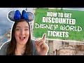 HOW TO GET DISCOUNTED DISNEY WORLD TICKETS IN 2022 - 5 Ways to Save Money on Disney Park Tickets