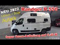 Fiat Ducato Modell 2022 💖Super Kurzes Wohnmobil RANDGER R 550 Tolles Konzept auf 5,40 M 👍✌