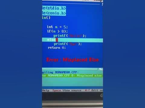 Why I get Misplaced Else Error in C programming language? How to solve ...