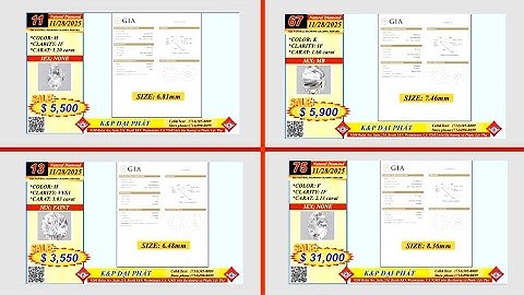 K&P DAI PHAT 2025 11 29 GIA NATURAL DIAMONDS SALE FOR HOLIDAY