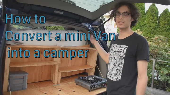 20$ Minivan Camper Conversion! how to convert a mini van into a tiny home with a couch, kitchen, bed