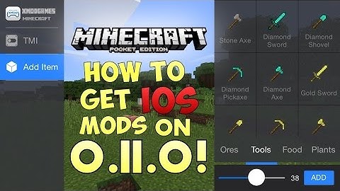 BEST IOS MCPE 0.11.0 MOD! - Minecraft PE (Pocket Edition) (No Computer) TMI, Sprint, Record, & MORE!